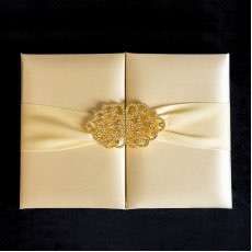 Hardcover Slap-up Invitation Card Champagne Invitation Card